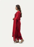 Aline Salwar suit in Crushed Rayon fabric