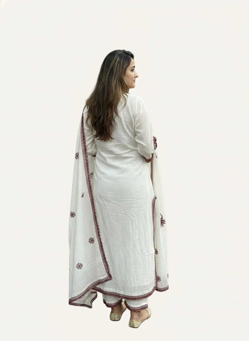 Mul chanderi salwar suit