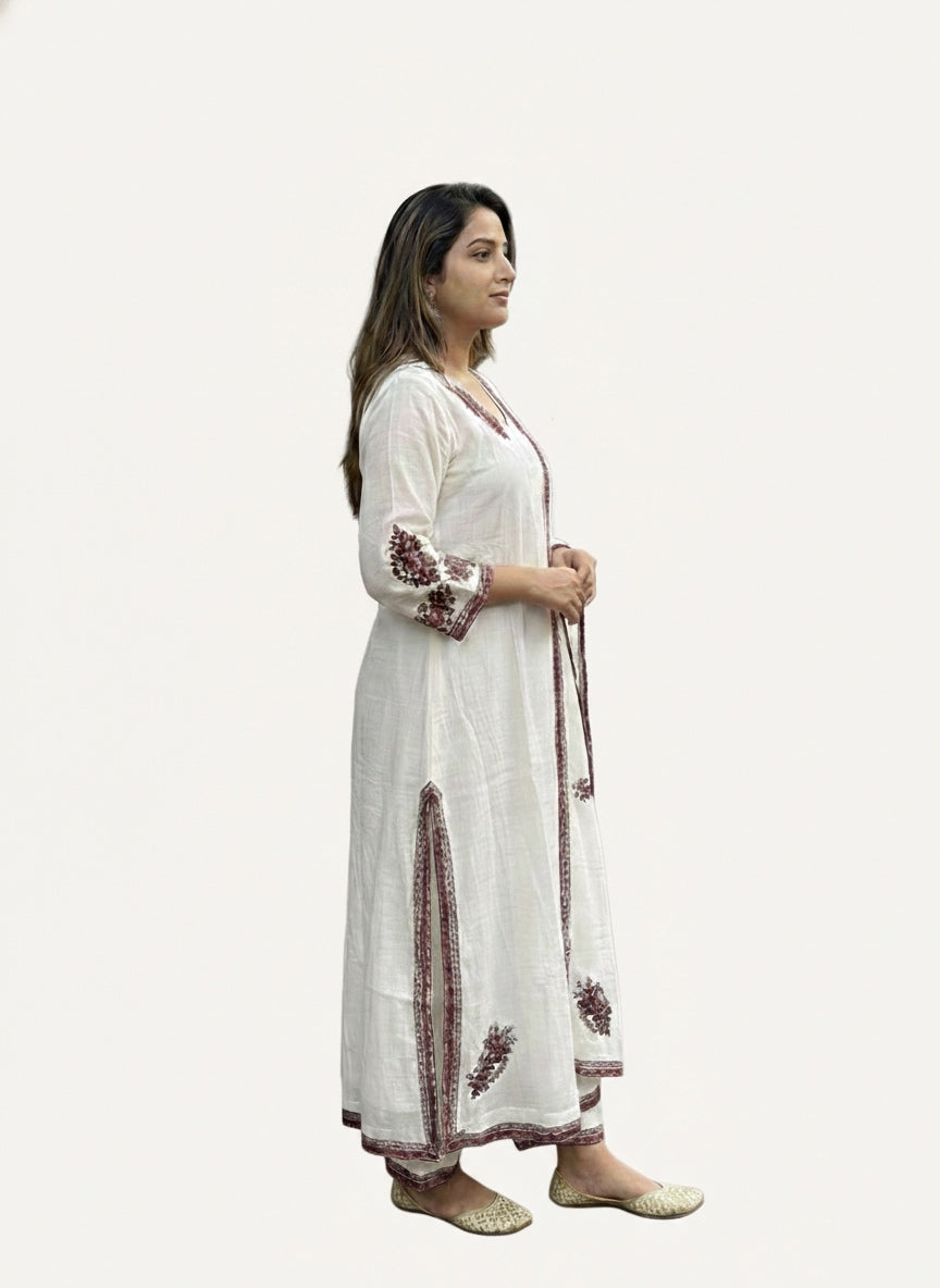 Mul chanderi salwar suit
