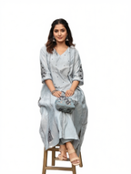 Three panel slited salwar suit