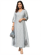 Three panel slited salwar suit