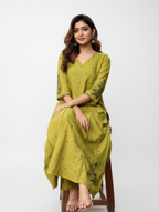 Three panel slited salwar suit