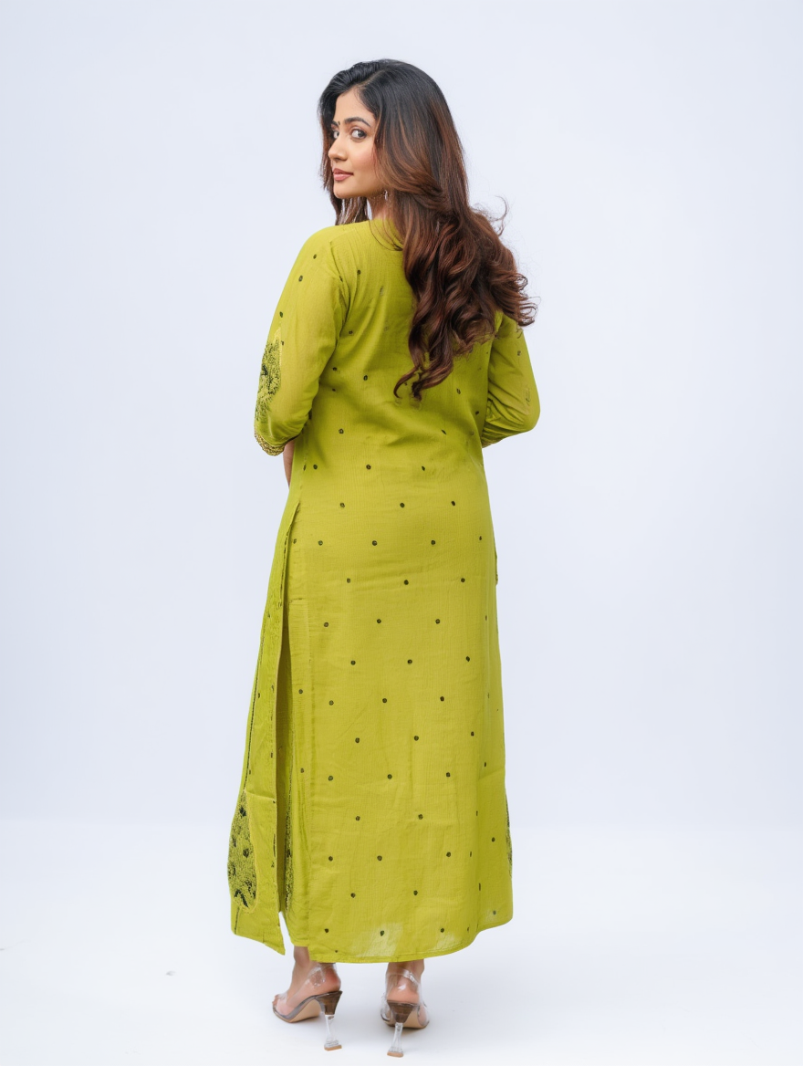 Three panel slited salwar suit